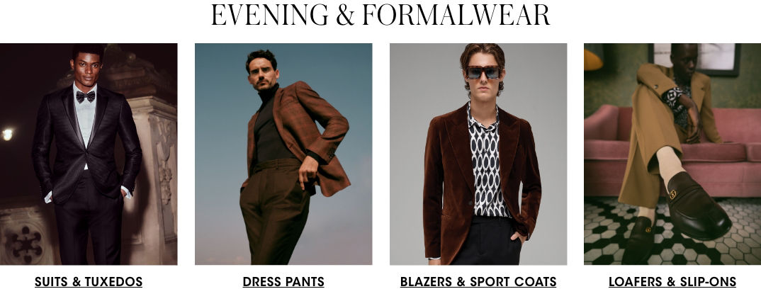 Men evening and formalwear